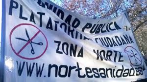 Manifestación de Alcobendas a Sanse en Defensa de la Sanidad Publica.