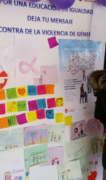 Los niños y niñas de Sanse dicen NO a la violencia de género