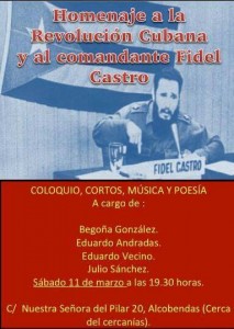 Homenaje a Fidel Castro en Alcobendas.