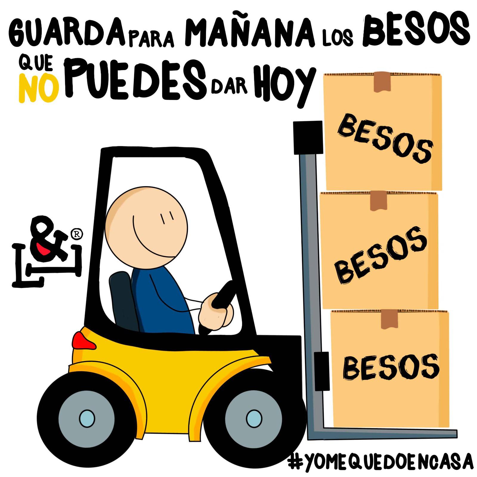 Guarda para un “mañana” muy próximo todos los besos que no has podido dar hoy.