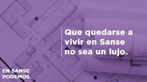 Podemos reclama medidas para que «vivir en Sanse no sea un lujo».