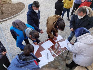 Recogida de Firmas de la Plataforma Sanidad Pública Zona Norte.