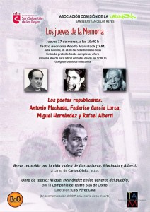 Poetas republicanos, hoy en los «jueves de la memoria»