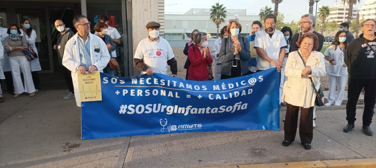 Hoy ha comenzado la huelga de médicos de urgencia en el Hospital Infanta Sofía