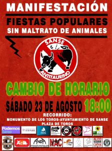 Cartel Mani Sanse Antitaurino 2025 modificado