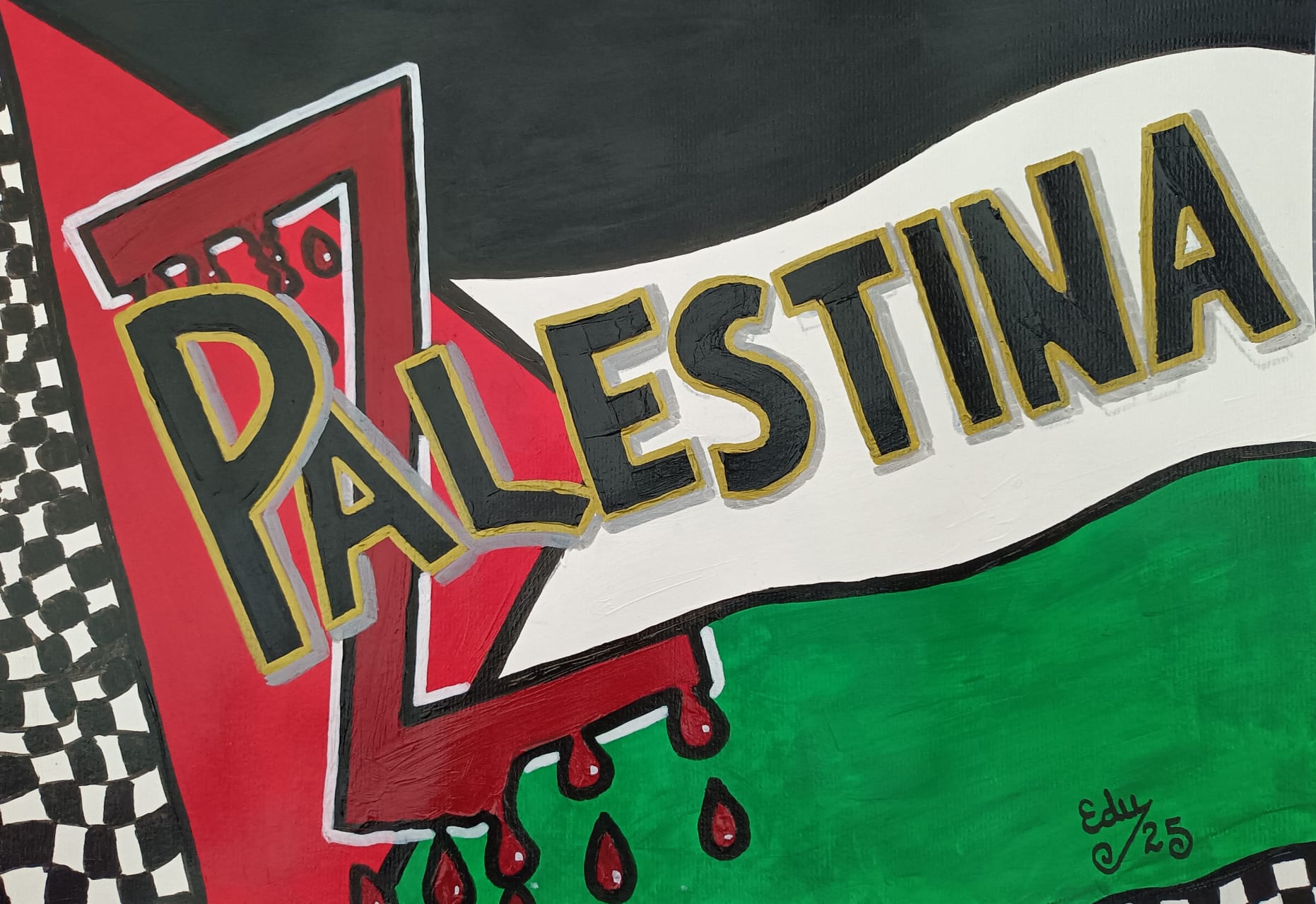 Manifestación por Palestina en Sanse y Alcobendas