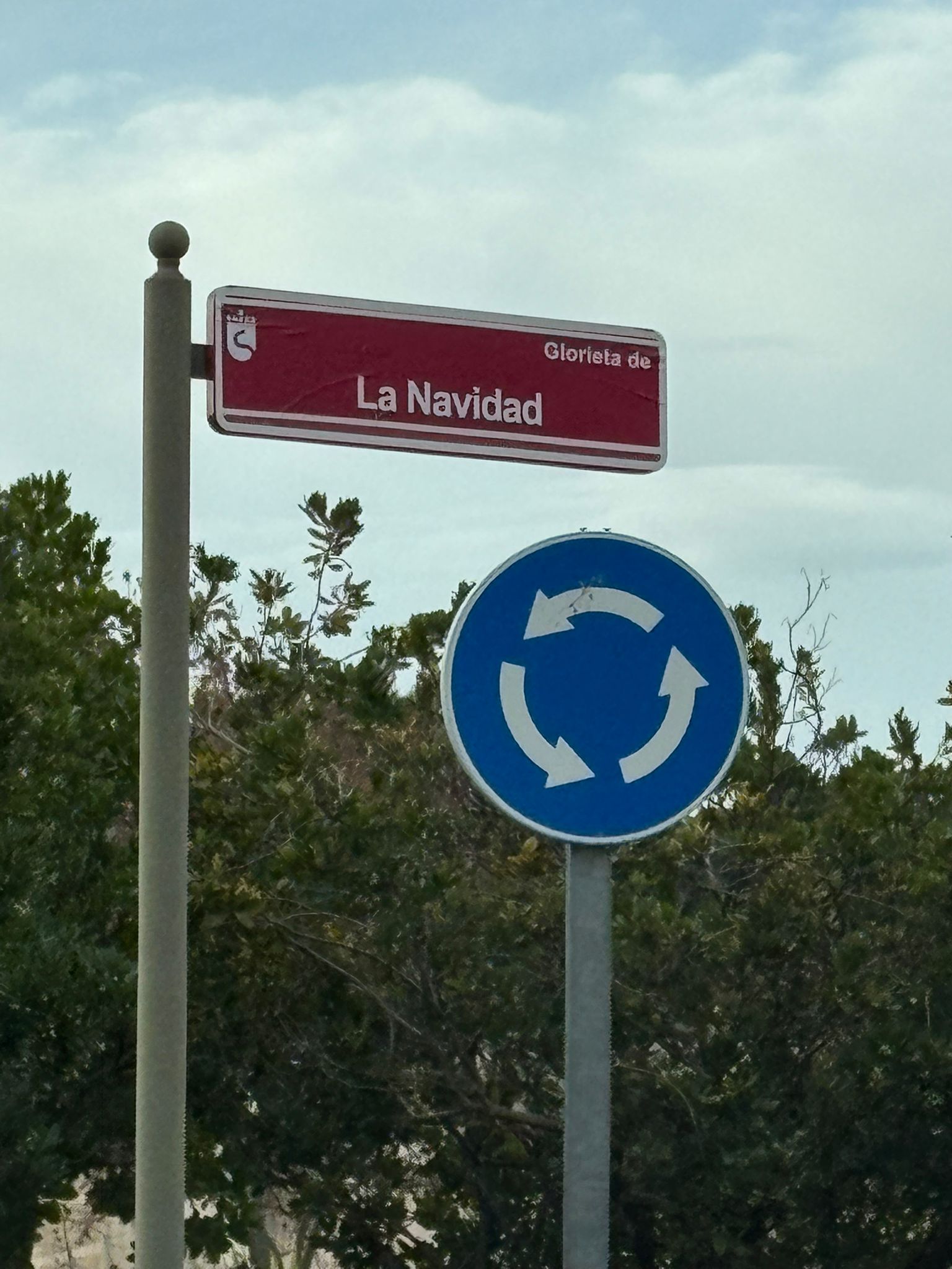 La Glorieta de Palestina de Sanse renombrada «La Navidad»