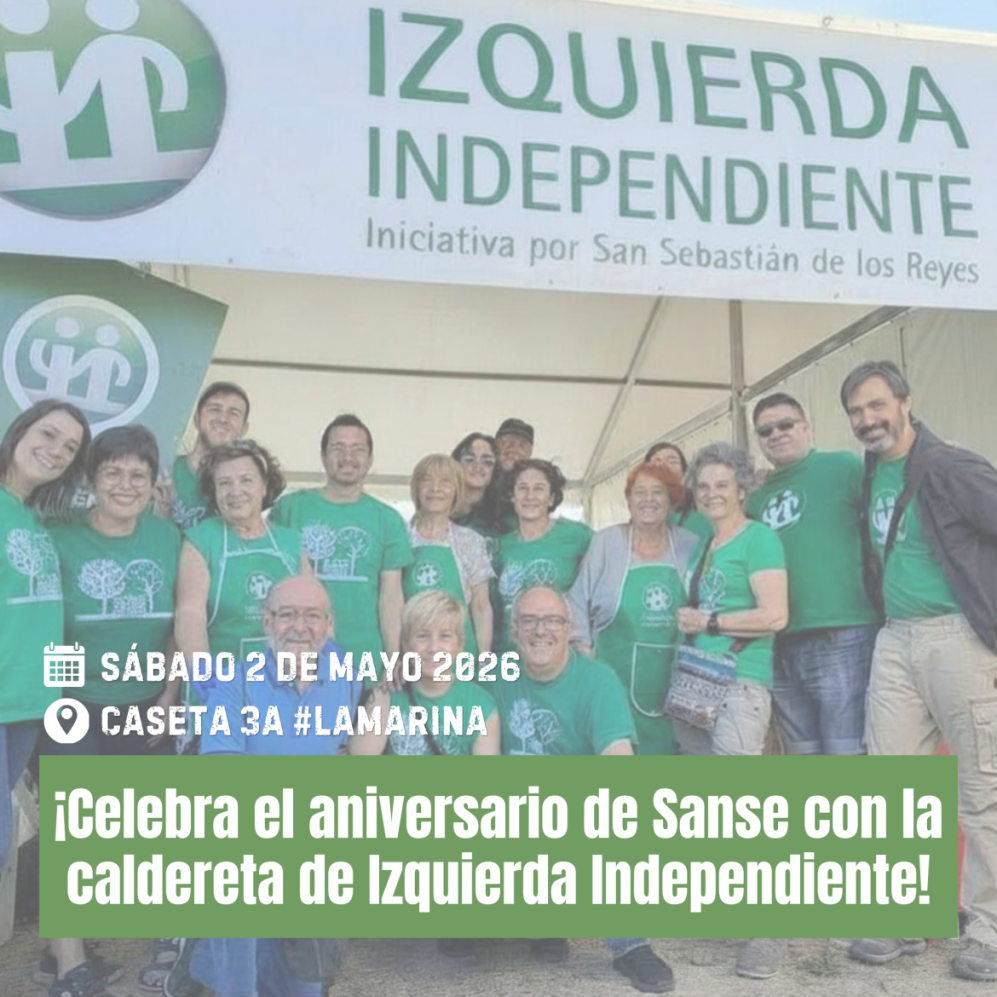«Sanse cumple 534 años y tú estás invitado» a la caldereta de Izquierda Independiente en La Marina